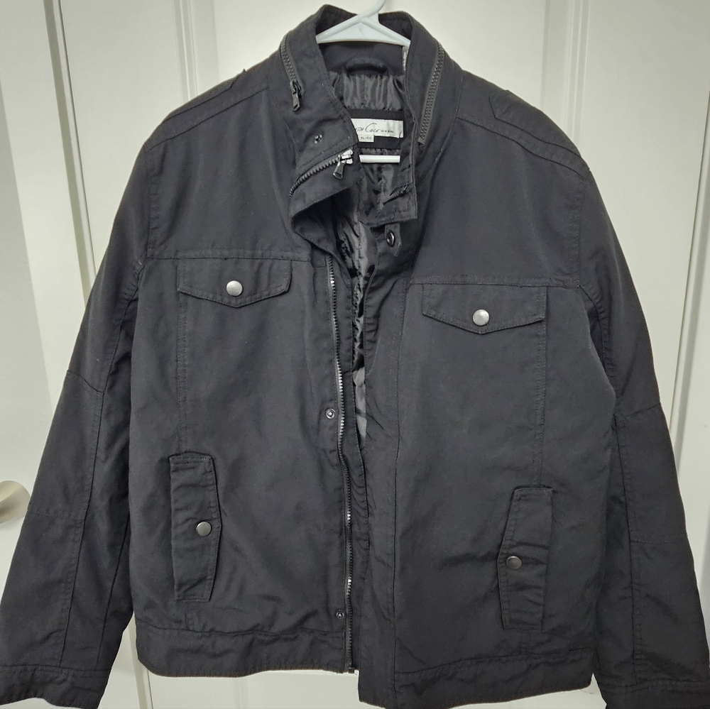 KENNETH COLE Men's Canvas Full Zip Utility Jacket XL
